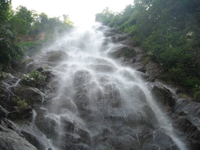 Water falls
